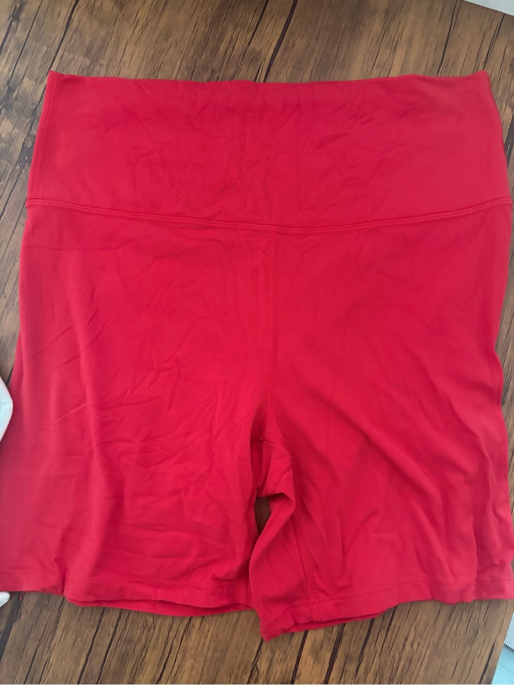 all in motion High-Waist Red Bike Shorts
